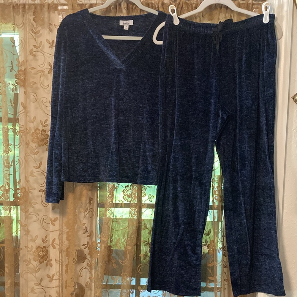 Nicole Miller & Nautica 2pc Velour Pajama Sets - Picture 2 of 9